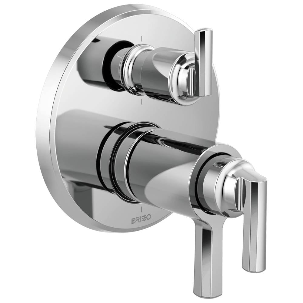 Brizo - LevoirE Tempassure Thermostatic Valve With Integrated 6-Function Diverter Trim - Chrome