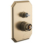 Brizo - BeauclereE Pressure Balance Valve with Integrated 3-Function Diverter Trim - Less Handles - Luxe Gold
