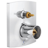 Brizo - Kintsu Pressure Balance Valve with Integrated 6-Function Diverter Trim - Less Handles - Chrome
