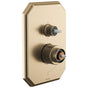 Brizo - BeauclereE Pressure Balance Valve with Integrated 6-Function Diverter Trim - Less Handles - Luxe Gold
