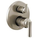 Brizo - LevoirE Pressure Balance Valve With Integrated 6-Function Diverter Trim - Less Handles - Luxe Nickel