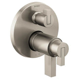 Brizo - Litze TEMPASSURE THERMOSTATIC VALVE WITH 6-FUNCTION DIVERTER TRIM - Less Handles - Luxe Nickel