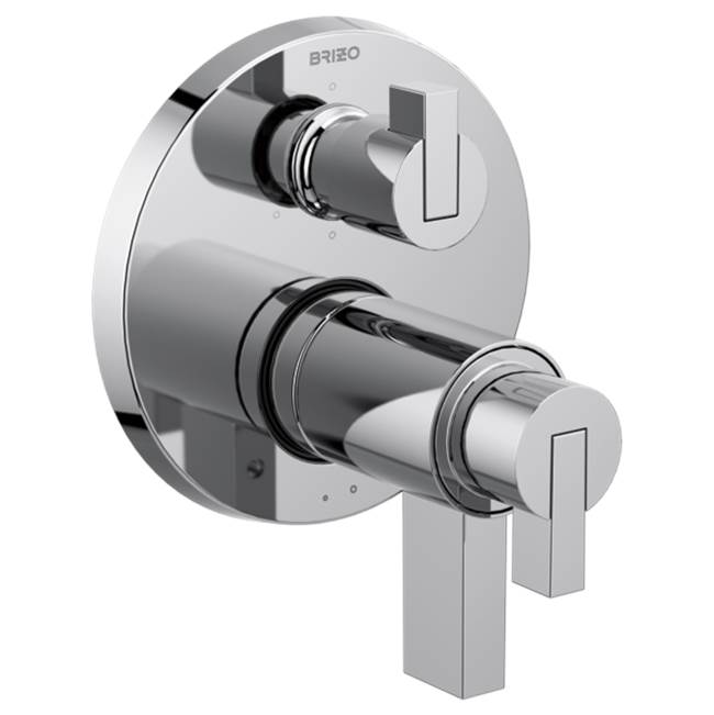 Brizo - Litze TEMPASSURE THERMOSTATIC VALVE WITH 6-FUNCTION DIVERTER TRIM - Less Handles - Chrome