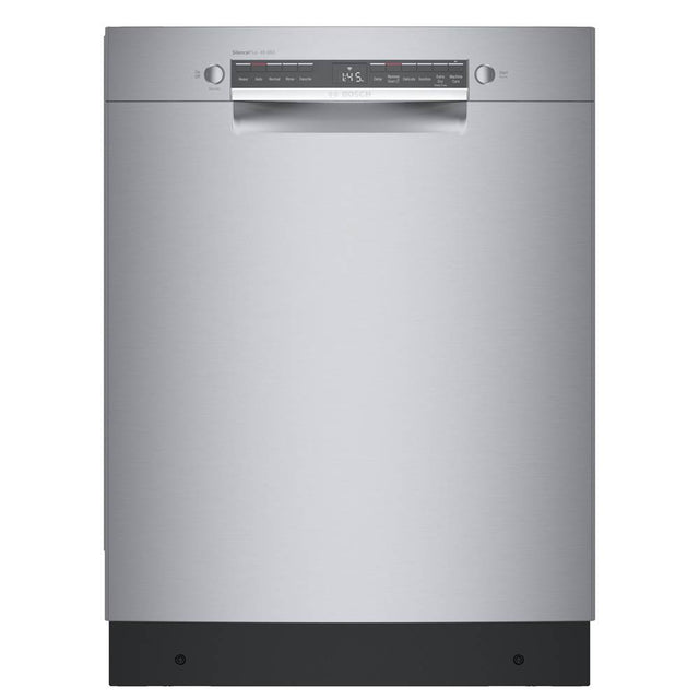 Bosch - 100 Pr, Bar Handle, 5/4 cycles, 46 dBA, Standard 3rd Rack, Rackmatic - WH - White