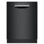 Bosch - 100 Pr, Bar Handle, 5/4 cycles, 46 dBA, Standard 3rd Rack, Rackmatic - BSS - Black Stainless Steel