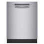 Bosch - 100 Pr, Bar Handle, 5/4 cycles, 46 dBA, Standard 3rd Rack, Rackmatic - SS - Stainless steel