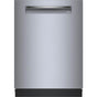 Bosch - 300 Scoop Hndl, 5/4 cycles, 46 dBA,Standard 3rd Rack - WH - White