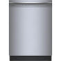 Bosch - 300 Recessed Hndl, 5/4 cycles, 46 dBA,Standard 3rd Rack - BL