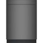 Bosch - 100 Recessed Handle, 5/4 cycles, 50 dBA, 2 Rack - BL - Black