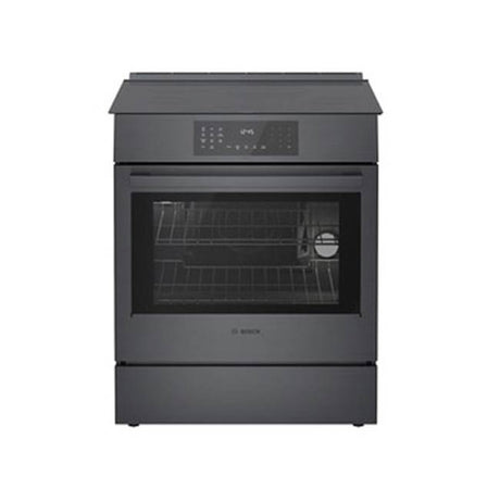 Bosch - 800 Series, Induction Slide-in Range, Black Stainless Steel, US - Black