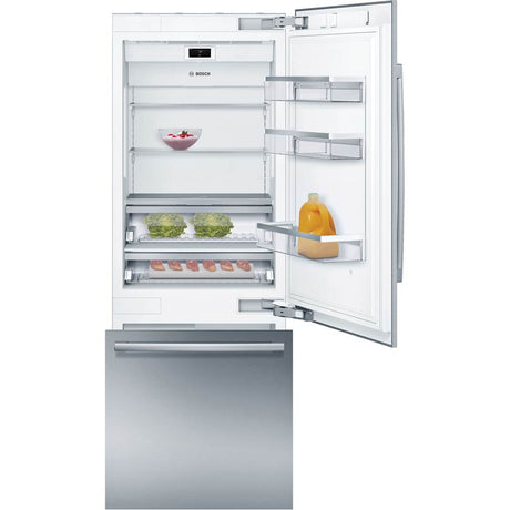 Bosch - Built-in Bottom Freezer Refrigerator - Stainless steel