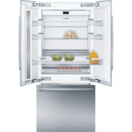 Bosch - Built-in Bottom Freezer Refrigerator - Stainless steel
