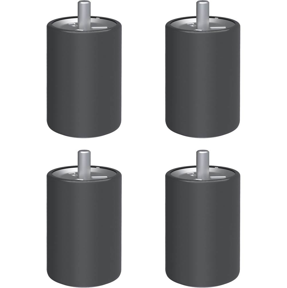 Bosch - Range Feet Premium 30/36, Black Stainless Steel -Set Of 4 - Black Stainless Steel