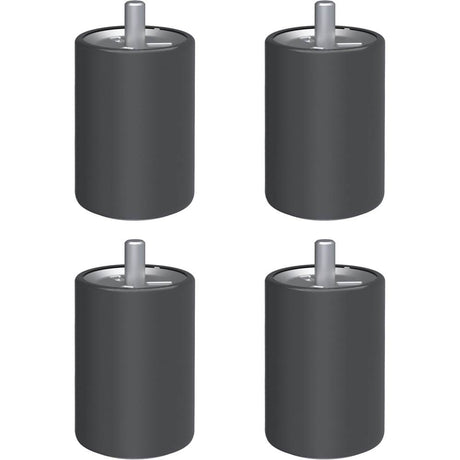 Bosch - Range Feet Premium 30/36, Black Stainless Steel -Set Of 4 - Black Stainless Steel