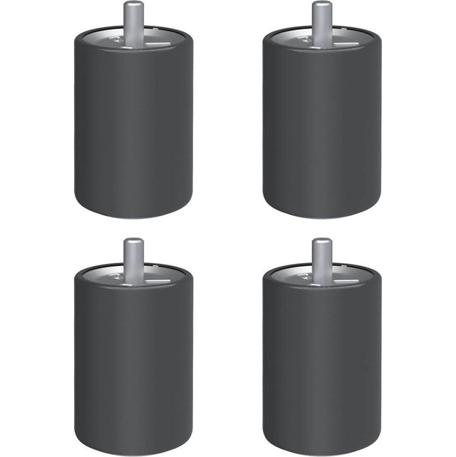 Bosch - Range Feet Premium 30/36, Black Stainless Steel -Set Of 4 - Black Stainless Steel