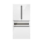 Bosch - 800 Series 36''  French Door Bottom Mount Refrigerator, Refreshment Center, Glass over White - White
