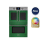 BlueStar - 30'' Double Electric Wall Oven - French Door Top; Drop Door Bottom - Standard RAL Semi-Gloss Paint