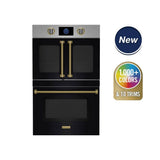 30'' Double Electric Wall Oven - French Door Top; Drop Door Bottom