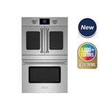 30'' Double Electric Wall Oven - French Door Top; Drop Door Bottom