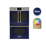 30'' Double Electric Wall Oven - French Door Top; Drop Door Bottom