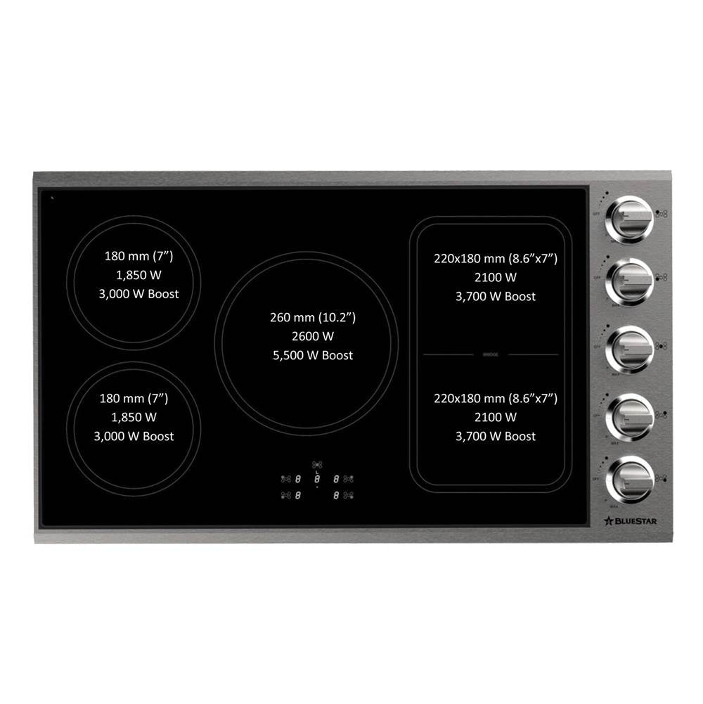 36'' Drop-In Induction Cooktop - (5) Burners