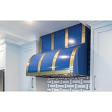54'' Bonanza Wall Hood With Designer Metal Strapping And Rivets.