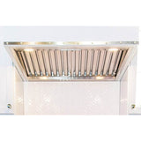 48'' Bonanza Wall Hood With Designer Metal Strapping And Rivets.
