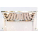 48'' Wrangler Wall Hood With Designer Metal Strapping And Rivets.