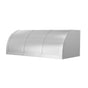 BlueStar - 42'' Bonanza Wall Hood With Designer Metal Strapping And Rivets. - Stainless Steel