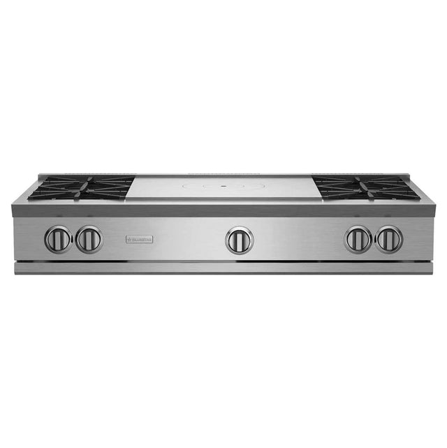 BlueStar - 48'' Nova (Rnb) Range Top - (4) Burners With 24'' French Top - Stainless Steel