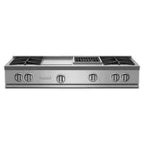 BlueStar - 48'' Nova (Rnb) Range Top - (4) Burners With 12'' Griddle And 12'' Charbroiler - Stainless Steel