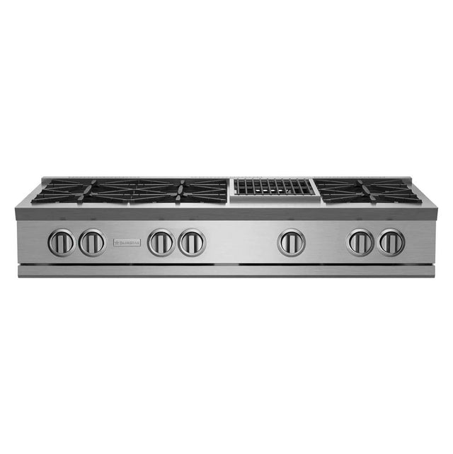 BlueStar - 48'' Nova (Rnb) Range Top - (6) Burners With 12'' Charbroiler - Stainless Steel