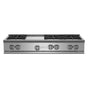 BlueStar - 48'' Nova (Rnb) Range Top - (6) Burners With 12'' Griddle - Stainless Steel
