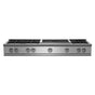 BlueStar - 60'' Nova (Rnb) Range Top - (6) Burners With 24'' Charbroiler - Stainless Steel