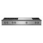 BlueStar - 60'' Nova (Rnb) Range Top - (6) Burners With 24'' French Top - Stainless Steel