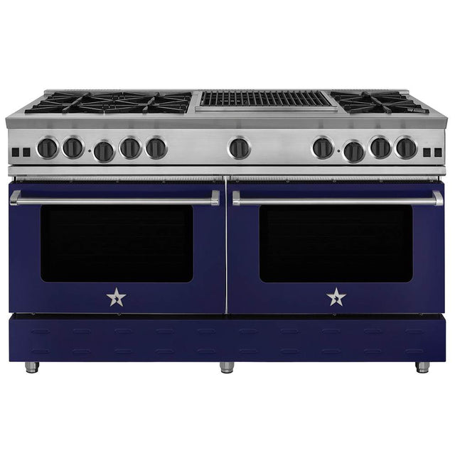 BlueStar - 60'' Nova (Rnb) Range - (6) Burners With 24'' Charbroiler - Specialty Paint Finish