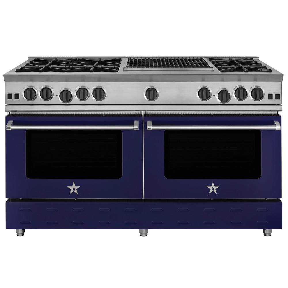BlueStar - 60'' Nova (Rnb) Range - (6) Burners With 24'' Charbroiler - Custom Color Match Paint