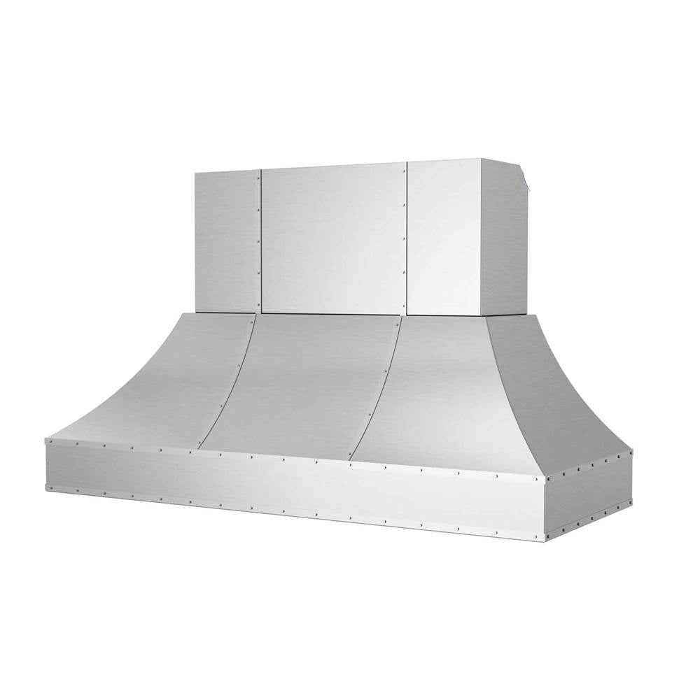 BlueStar - 60'' Wrangler Wall Hood With Designer Metal Strapping And Rivets. - Standard RAL Semi-Gloss Paint