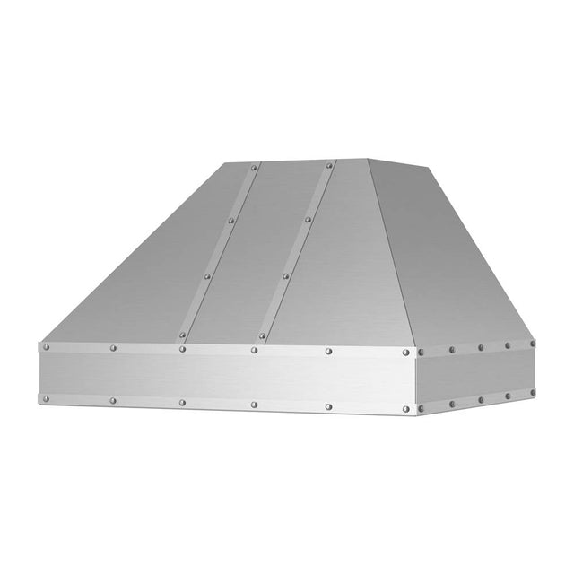 BlueStar - 30'' Hampton Wall Hood With Designer Metal Strapping And Rivets