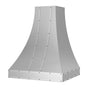 BlueStar - 30'' Ridgeline Wall Hood With Brushed Stainless Strapping And Rivets
