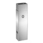 Bertazzoni - Narrow Short Cover, For Professional KU Hoods 1 Motor Only Sizes (KU48PRO1X, KU36PRO1X, KU30PRO1X, KU24PRO1X) 9.44'' W, 96''-120'' Ceiling (Install) H - Stainless Steel