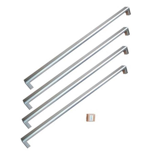 Bertazzoni - Handle Kit, For Professional Series New 36'' French Door Refrigerator and REF36X-17 - Stainless Steel