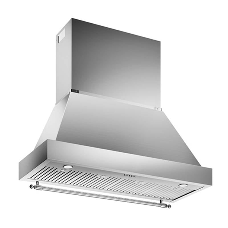 Bertazzoni - Wall Mount Hood, 48'', 1 Motor, 600 cfm - Stainless Steel