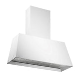 Bertazzoni - Contemporary Canopy Hood, 48'', 1 Motor, 600 cfm - Bianco Matte