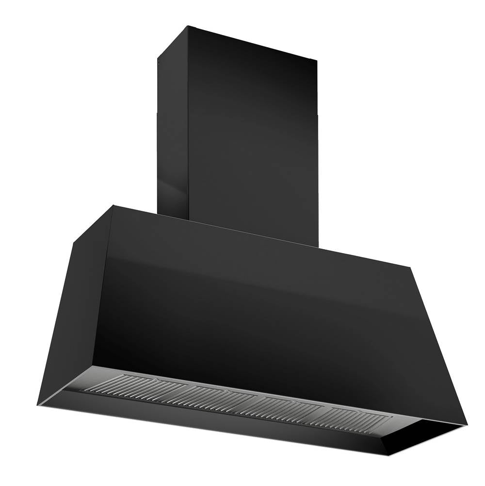 Bertazzoni - Contemporary Canopy Hood, 48'', 1 Motor, 600 cfm - Nero Matte