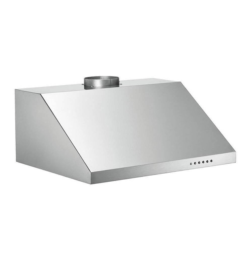 Bertazzoni - Canopy Hood, 24'', Undermount, Mesh Filters, 2 Halogen Lights, 600 cfm - Stainless Steel