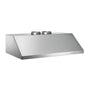 Bertazzoni - Canopy Hood, 36'', Undermount, Baffle Filters, 4 Halogen Lights, 1200 cfm - Stainless Steel