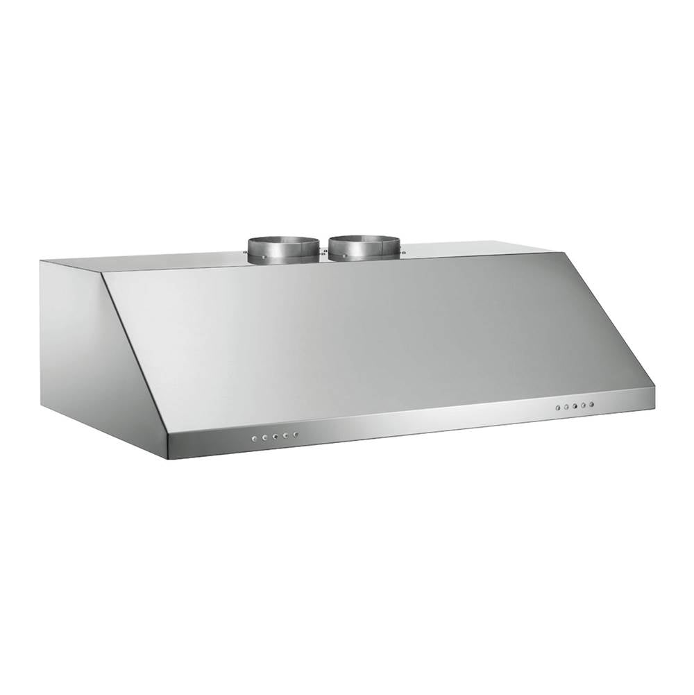 Bertazzoni - Canopy Hood, 48'', Undermount, Baffle Filters, 4 Halogen Lights, 1200 cfm - Stainless Steel