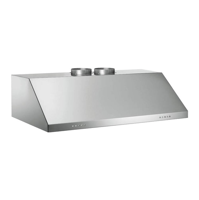 Bertazzoni - Canopy Hood, 48'', Undermount, Baffle Filters, 4 Halogen Lights, 1200 cfm - Stainless Steel