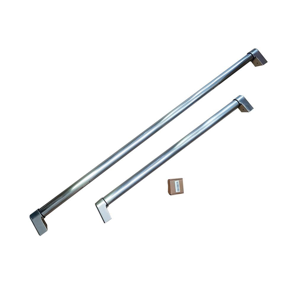Bertazzoni - Handle Kit, For Master Series REF30 Built-In Refrigerators - Stainless Steel